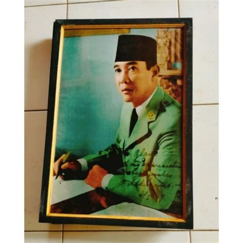 Jual Lukisan Cetak Hiasan Dinding Poster Plus Bingkai Gambar Presiden