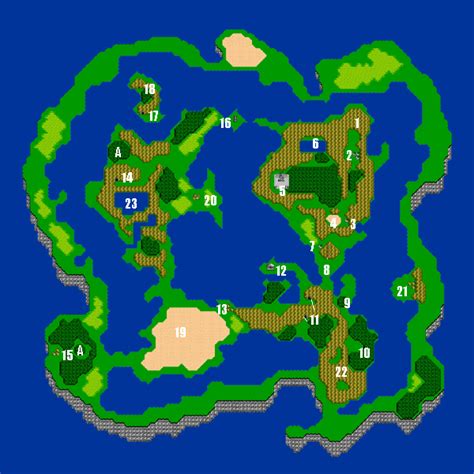 Final Fantasy III World Map