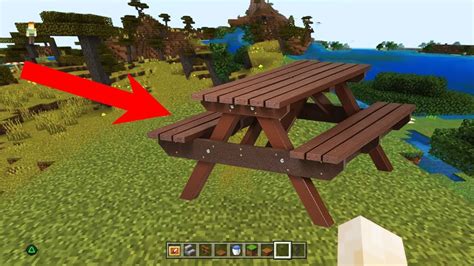 How To Make A Picnic Table In Minecraft Build Hacks Minecraft Youtube