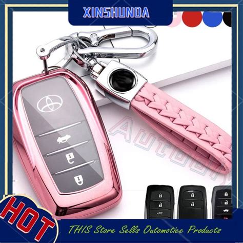 XSD Soft TPU Car Remote Key Case For Toyota Rav4 Crown Hilux Fortuner