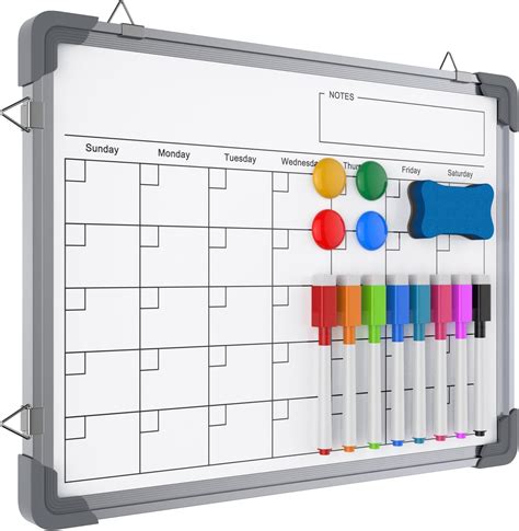 Amazon Dry Erase Calendar Whiteboard For Wall Kwznob 16 X 12