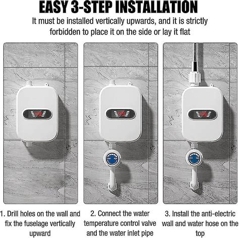 Aquecedor de água quente instantâneo elétrico chuveiro elétrico sem