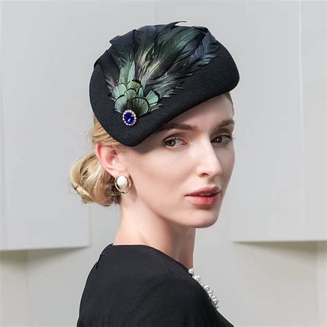 Fashion Retro Wool / Artificial feather Hats with Feather / Trim 1PC Party / Evening / Holiday ...