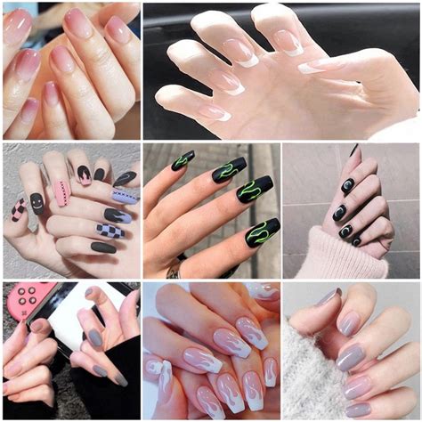 Jual Nunulisatan Pcs Kuku Palsu Pendek Nail Art Kuku Palsu Jepit