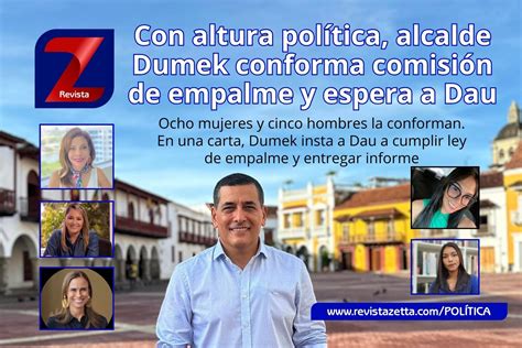 Con altura política Dumek conforma comisión de empalme y espera a Dau