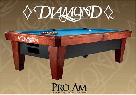 Diamond Pro Am Oak With Walnut Finish Pool Table Diamond 40 Off