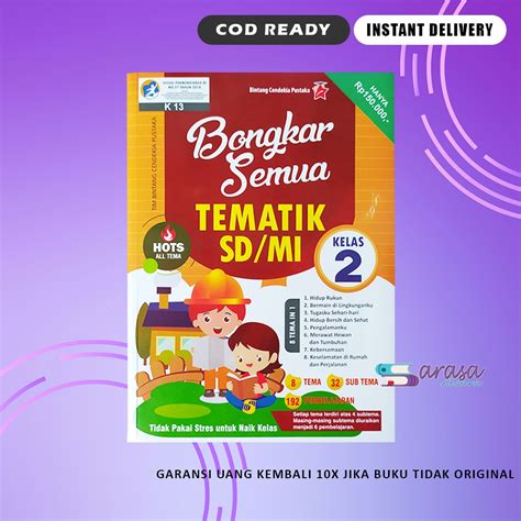 Jual BUKU PELAJARAN SD BONGKAR SEMUA TEMATIK SD MI KELAS 2 PENDAMPING