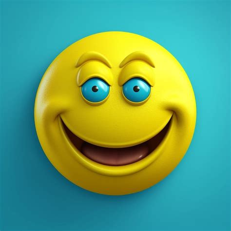 Premium AI Image | a yellow smiley face is on a yellow background.