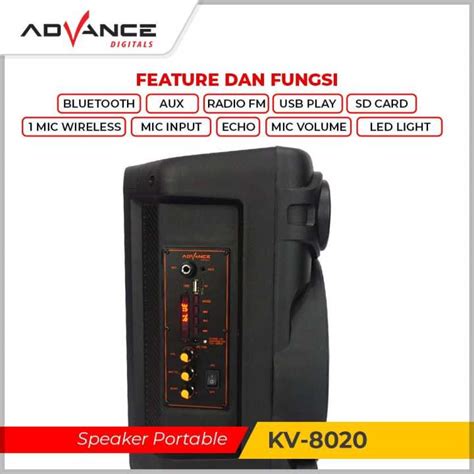 Speaker Bluetooth Meeting Portable Inch Advance Kv Lazada