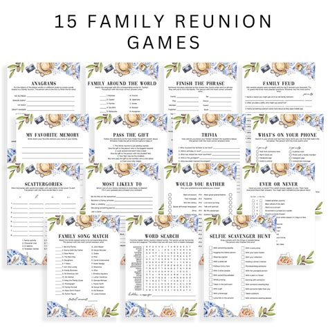 Family Reunion Games Pack | Picnic Family Gathering