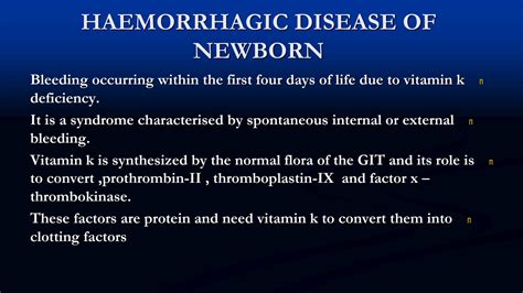 SOLUTION Hemorrhagic Disease Of Newborn Opthalmia Neonatorum