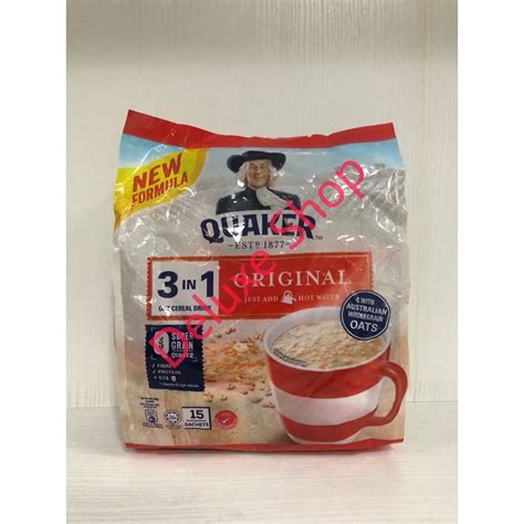 Jual Quaker 3 In 1 Instant Oat Cereal Drink Original 420GR 15 X 28g