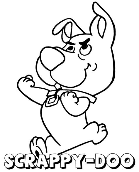 Scrappy Doo coloring sheet to print - Topcoloringpages.net | Scooby doo ...