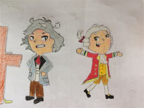 Beethoven VS Mozart by postcretaceous on DeviantArt