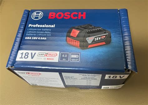 Bosch 18v 4.0Ah Battery, Commercial & Industrial, Construction Tools ...