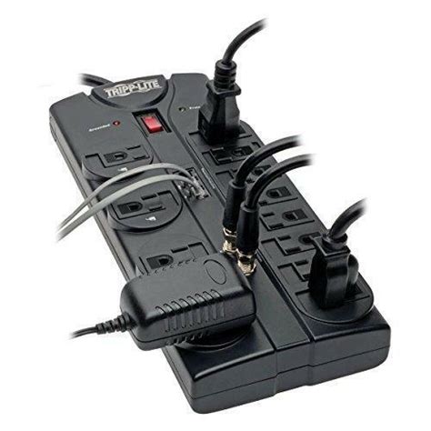 Tripp Lite Tlp1208teltv 12 Outlet Surge Protector Power Strip 8ft Cord Ebay