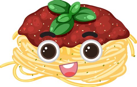 Cute Spaghetti Cartoon Character Vector Art At Vecteezy