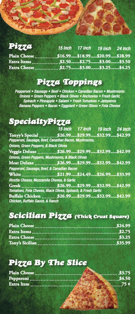 Order Pick Up Directly From Us Tony S Pizza