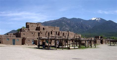 Pueblo Architecture in Taos, New Mexico