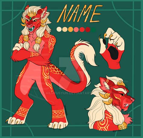 Chinese Dragon Lion Hybrid Adoptable (CLOSED) by AilurusYun on DeviantArt