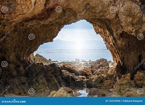 Cave Mouth And Reef On Coast Stock Photo Image Of Geology Coast