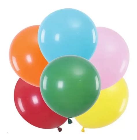 Globos De L Tex Cm Pcs Variedad De Colores Cotill N Cuotas Sin