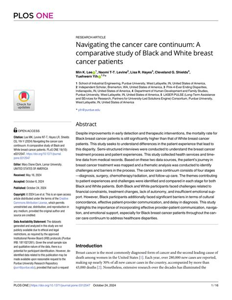 Pdf Navigating The Cancer Care Continuum A Comparative Study Of