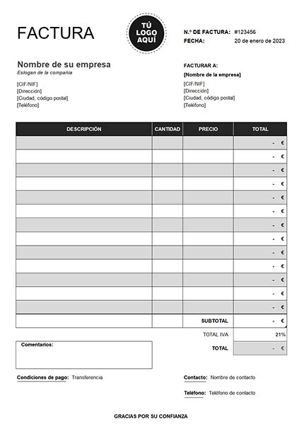 Factura Facturas Tarjetas Para Imprimir Imprimir Sobres Rezfoods