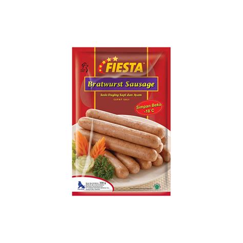 FIESTA Sosis Bratwurst 300Gr 1 Pack Indonesia Distribution Hub