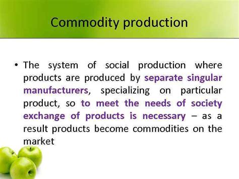 Political Economy Lecture 2 Commodity Production Commodity And