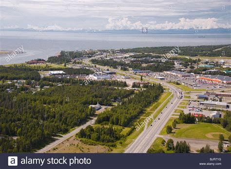 City Of Kenai Alaska Aerial Summer Stock Photo 28784604 Alamy