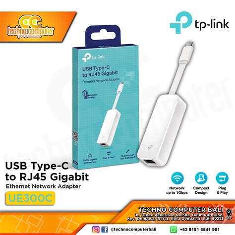 Usb Lan Tp Link Ue300c Usb Type C To Rj45 Gigabit Ethernet Network Adapter