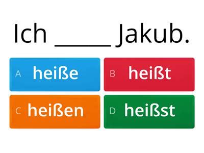 Odmiana Czasownika Sein Wohnen Kommen Hei En Materia Y Dydaktyczne