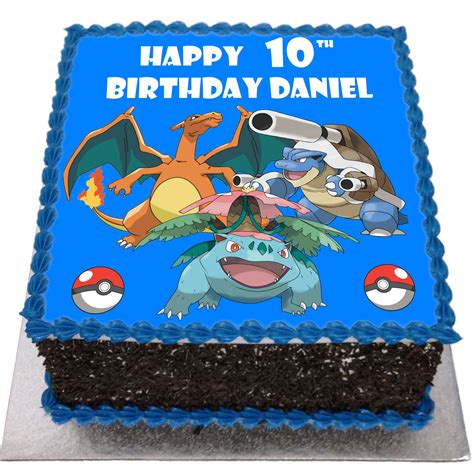 Pokemon Happy Birthday Cake