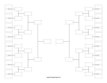 This Printable Paper Has Tournament Brackets For Teams Or