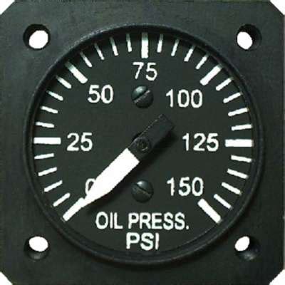 UMA 1 1 4 Electronic Oil Pressure Gauges Non TSO Aircraft Spruce