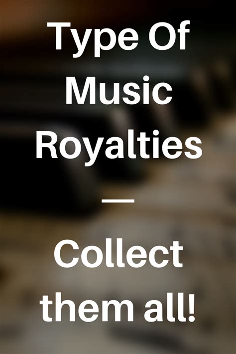 Type Of Music Royalties Types Of Music Music Sales Music Business