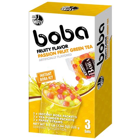 J Way Instant Boba Passionfruit Drink Kit Walmart