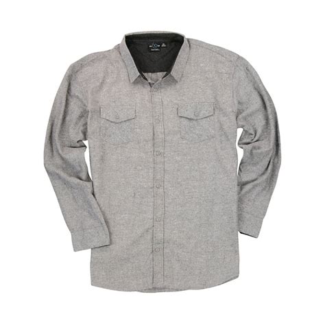 Burnside Mens Button Down Long Sleeve Solid Flannel Shirt Gray Xxxxx Large Bc8287