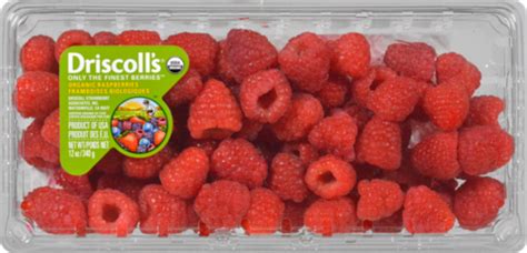 Driscoll's Organic Raspberries, 12 oz - Fred Meyer