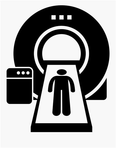 Black And White Hospital X Ray Clipart Transparent Mri Scanner Icon