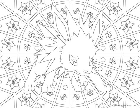 Download Electric Type Pokemon Coloring Page