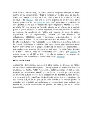 Biografia De Platon Docx