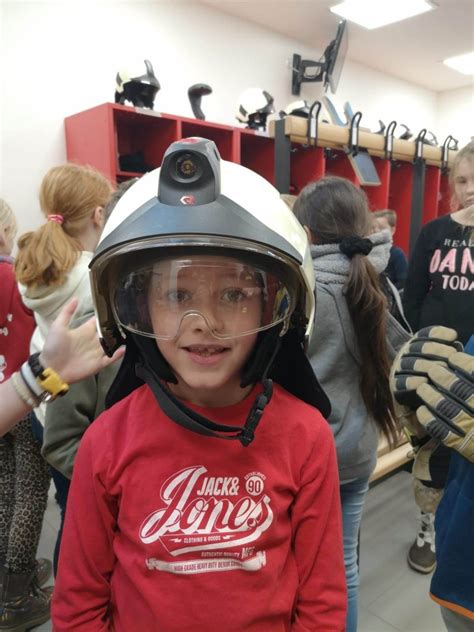 Grundschule Besucht Feuerwehr Freiwillige Feuerwehr Langeoog