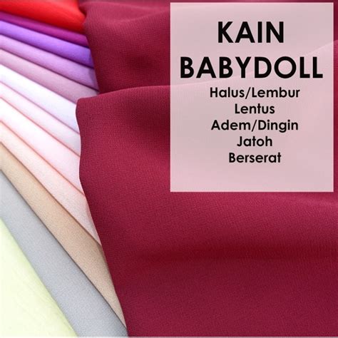 Jual Kain Bahan SIFON CERUTTI BABY DOLL Shopee Indonesia