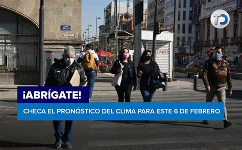 Clima en CdMx hoy 6 de febrero 2022 por alcaldía Telediario México