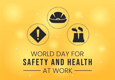 Premium Vector World Day Of Safety And Health At Work Illustration