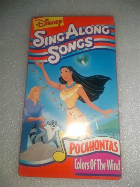 DISNEYS SING ALONG Songs Pocahontas Colors Of The Wind VHS 1995