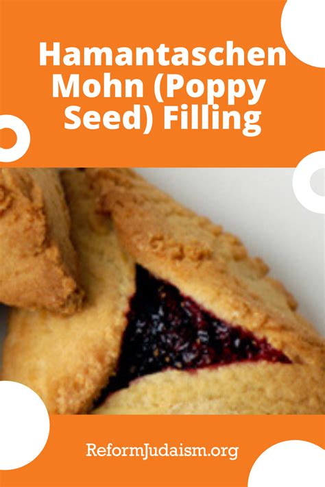 Poppy Seed Filling Is Called Mohn In Yiddish Mohn Filled Triangle Cookies Were Very Popular In