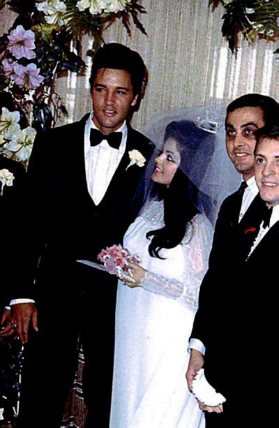 45 Candid Photographs Of Elvis And Priscilla Presley On Their Wedding